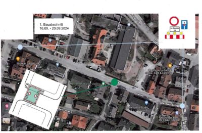 Vollsperrung Greinwaldstraße in Tutzing vom 16.09.2024 bis zum 20.09.2024 1